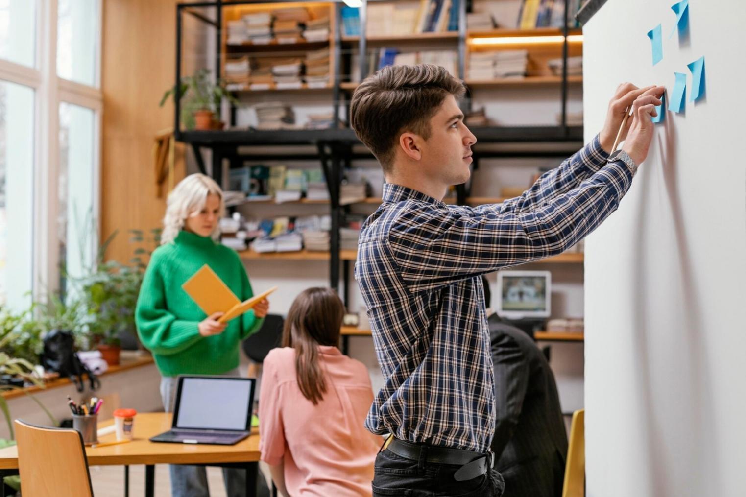 Sesión de planificación estratégica empresarial